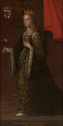 Portret van Adelaide di Susa, vrouw van Oddone